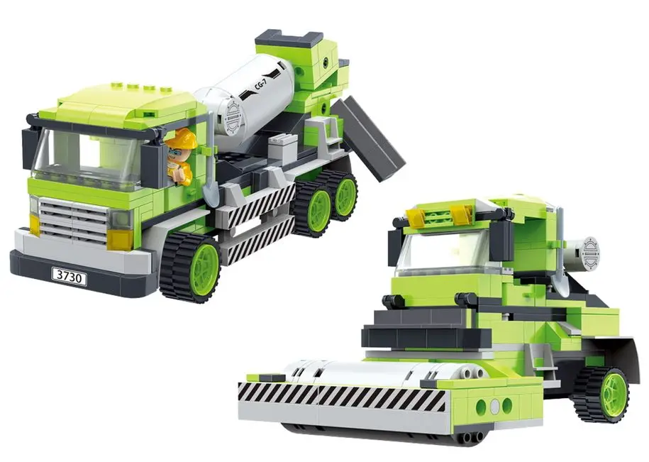 Constructor LeanToys Large Concrete Roller 12203 (Green)