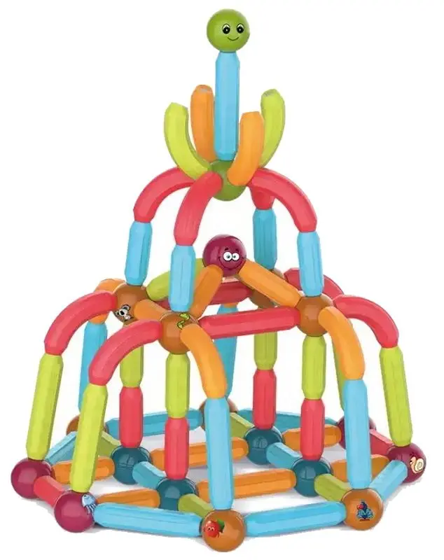 Constructor LeanToys Light Magnetic Sticks Blocks 14657 (Multicolor)