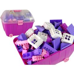 Constructor LeanToys Little Chest of Coloured Blocks K2 16224 (Purple) Thumb