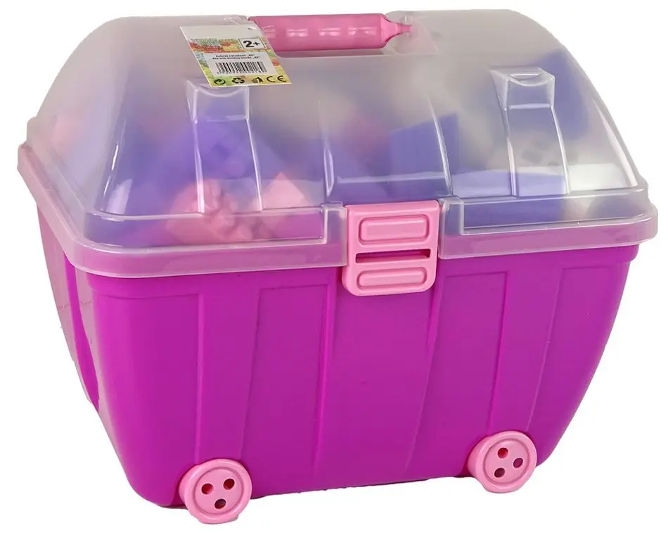 Constructor LeanToys Little Chest of Coloured Blocks K2 16224 (Purple)