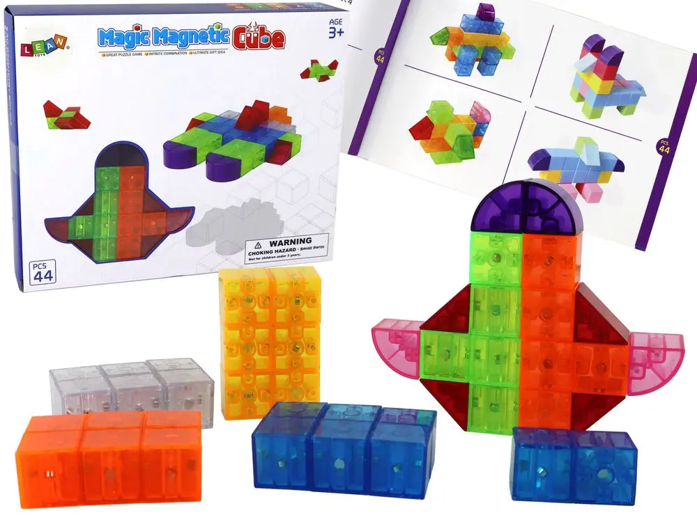 Constructor LeanToys Magic Magnetic Cube 15594 (Multicolor) - 3