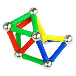 Constructor LeanToys Magnastix 660 (Multicolore) Thumb