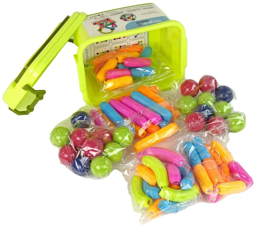 Constructor LeanToys Magnetic Bar Building Blocks 14667 (Green) - 2