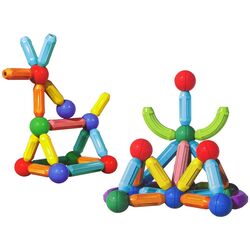 Constructor LeanToys Magnetic Blocks 14102 (Multicolor) Thumb