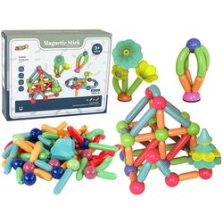 Constructor LeanToys Magnetic Stick Blocks 14754 (Multicolor) Thumb