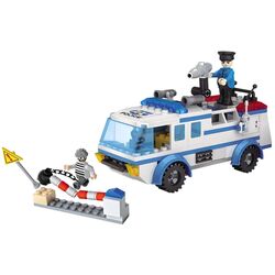 Constructor LeanToys Police Car 12206 (White/Blue) Thumb