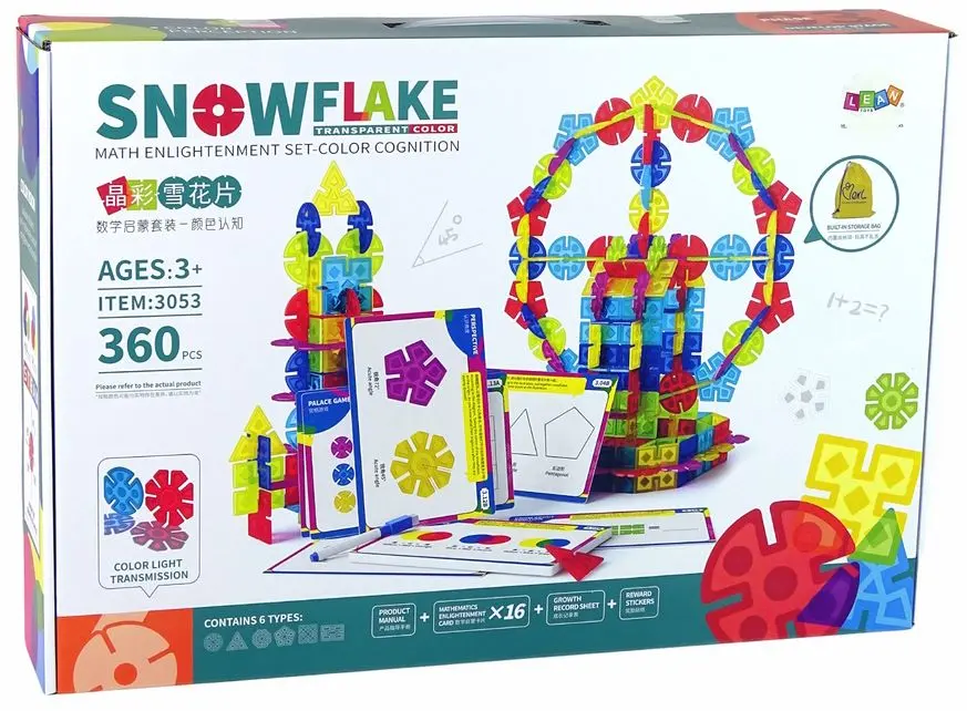 Constructor LeanToys Snowflake 14107 (Multicolor) - 3