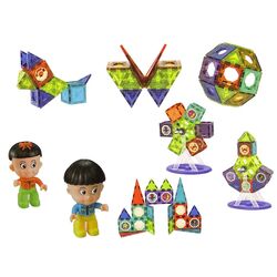 Constructor magnetic LeanToys Magic Magnetic Blocks 14644 (Multicolor) Thumb