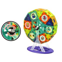 Constructor magnetic LeanToys Magic Magnetic Blocks 14644 (Multicolor) Thumb