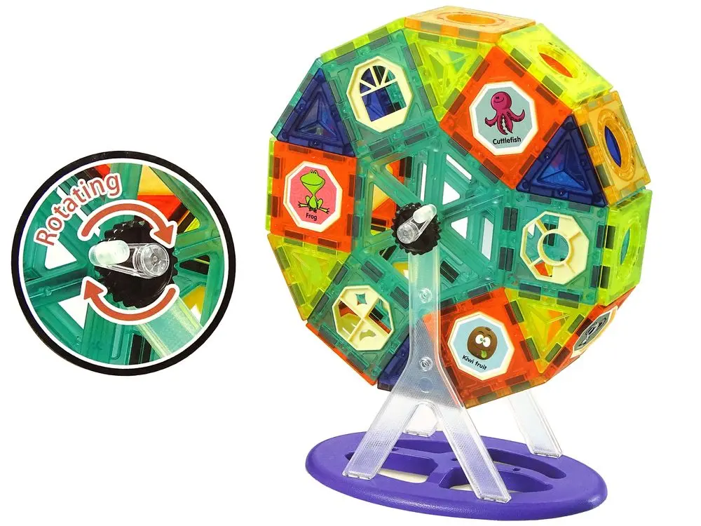 Constructor magnetic LeanToys Magic Magnetic Blocks 14644 (Multicolor) - 3