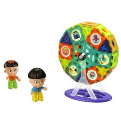 Constructor magnetic LeanToys Magic Magnetic Blocks 14644 (Multicolor)