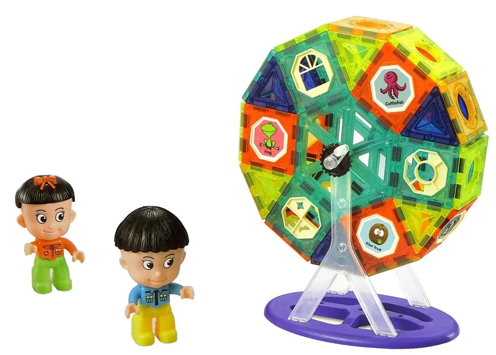 Constructor magnetic LeanToys Magic Magnetic Blocks 14644 (Multicolor)