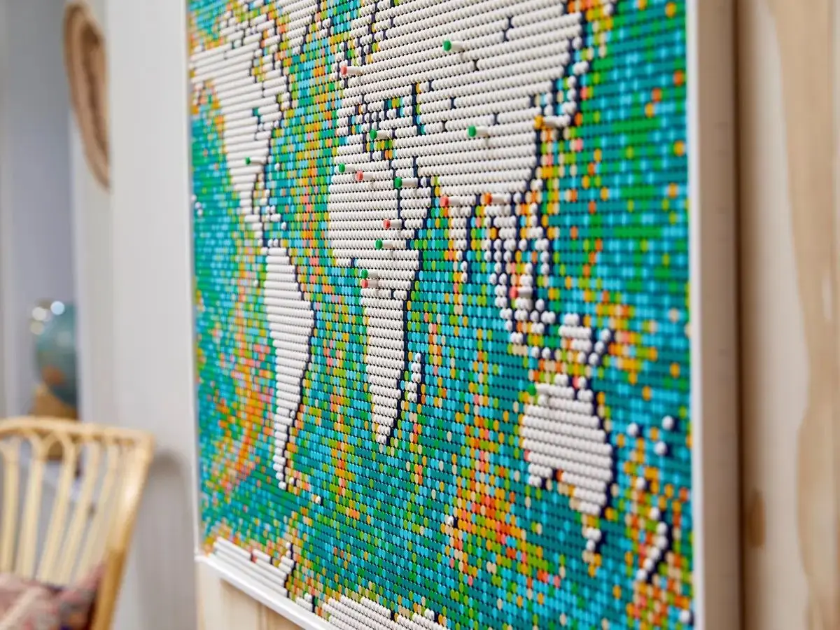 Constructor Lego Art World Map 31203 (Green/Grey) - 9