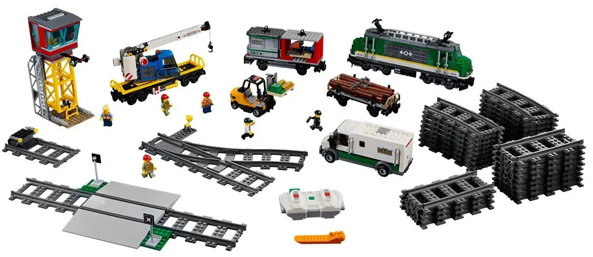 Constructor Lego City Cargo Train 60198 (Green/Black) - 2