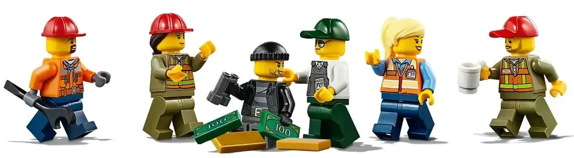 Constructor Lego City Cargo Train 60198 (Green/Black) - 3