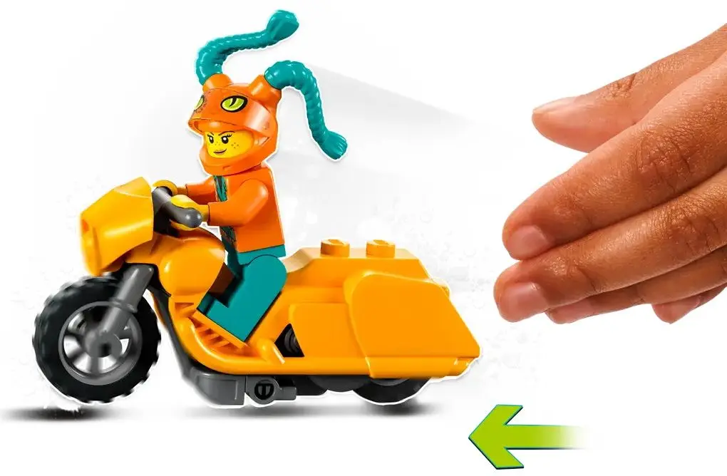 Constructor Lego City Double Loop Stunt Arena 60339 (Green/Orange) - 5