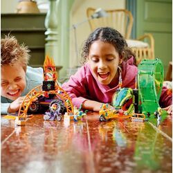 Constructor Lego City Double Loop Stunt Arena 60339 (Green/Orange) Thumb