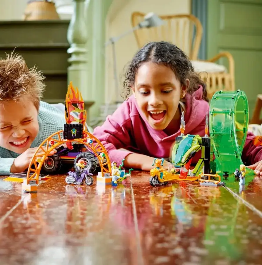 Constructor Lego City Double Loop Stunt Arena 60339 (Green/Orange) - 6