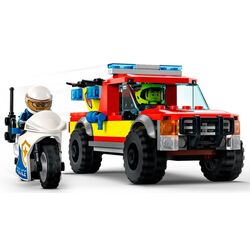 Constructor Lego City Fire Rescue & Police Chase 60319 (Multicolor) Thumb