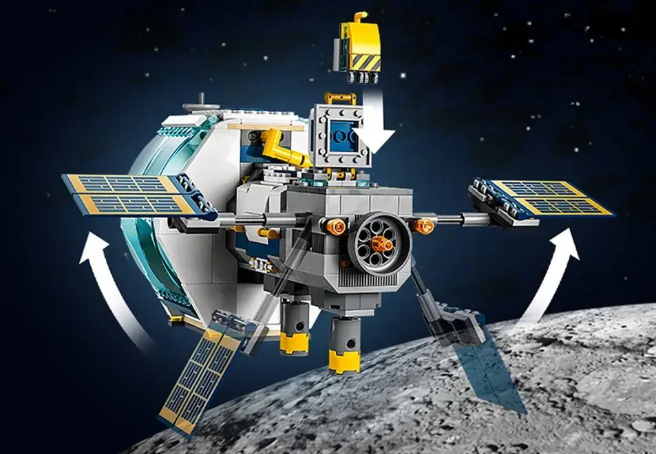Constructor Lego City Lunar Space Station 60349 (Grey/Blue) - 6