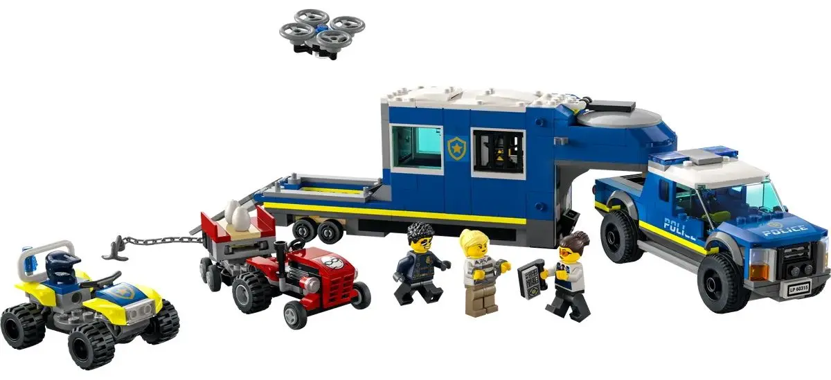 Constructor Lego City Police Mobile Command Truck 60315 (Multicolor)