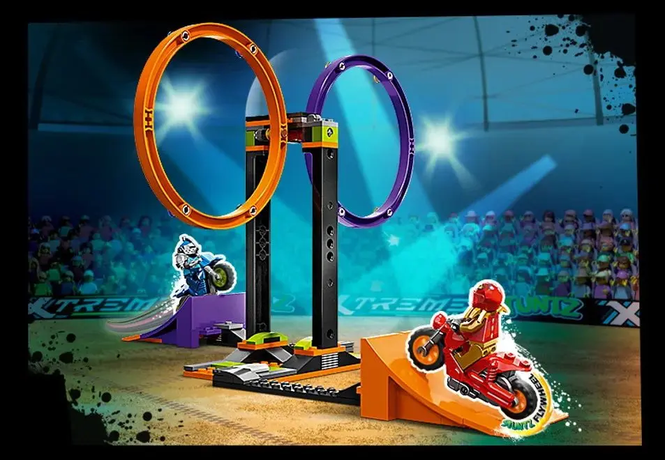 Constructor Lego City Spinning Stunt Challenge 60360 (Purple/Orange) - 6