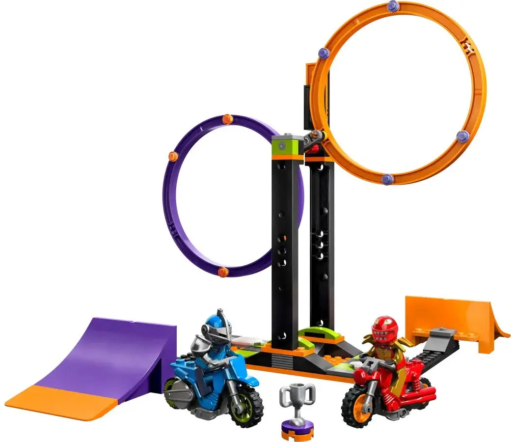 Constructor Lego City Spinning Stunt Challenge 60360 (Purple/Orange)