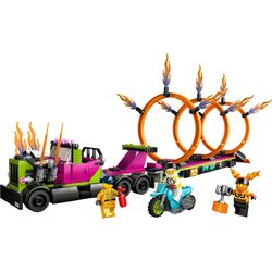 Constructor Lego City Stunt Truck & Ring of Fire Challenge 60357 (Multicolor)