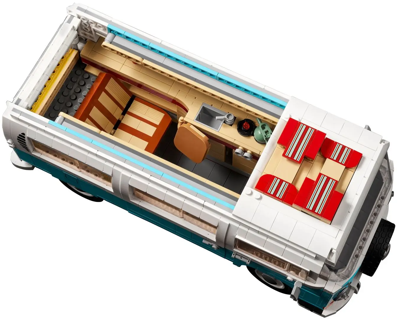 Constructor Lego Creator Volkswagen T2 Camper Van 10279 (Blue/White) - 7