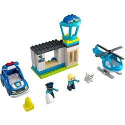 Constructor Lego Duplo Police Station & Helicopter 10959 (Multicolor) Thumb