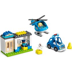 Constructor Lego Duplo Police Station & Helicopter 10959 (Multicolor)
