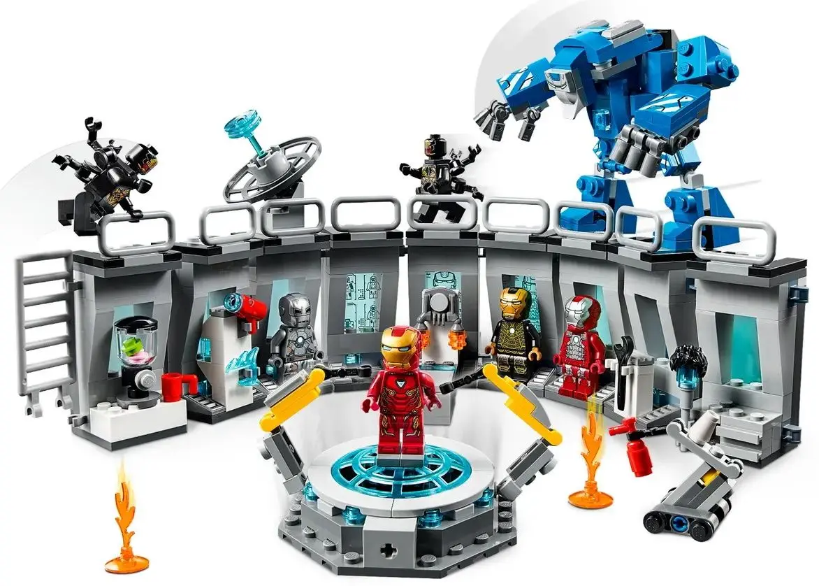 Constructor Lego Marvel Avengers Iron Man Hall of Armor 76125 (Grey/Blue) - 2