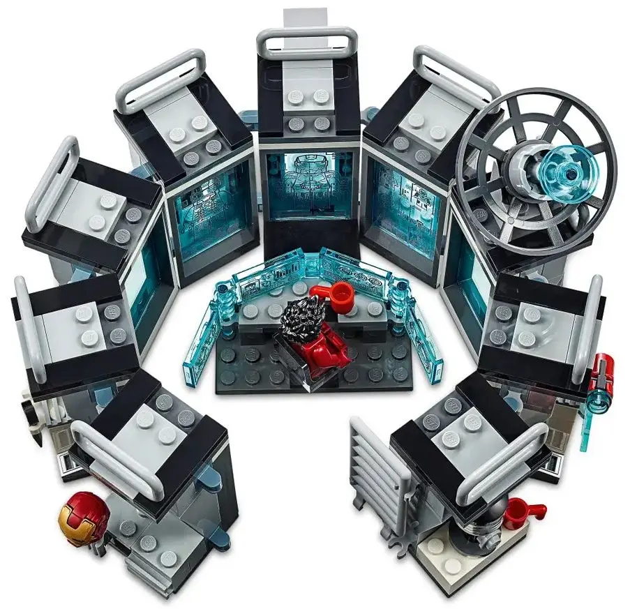 Constructor Lego Marvel Avengers Iron Man Hall of Armor 76125 (Grey/Blue) - 4
