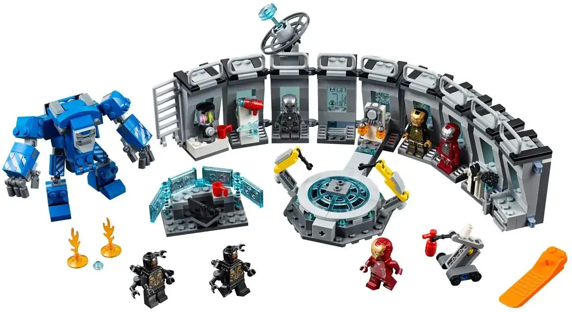 Constructor Lego Marvel Avengers Iron Man Hall of Armor 76125 (Grey/Blue)