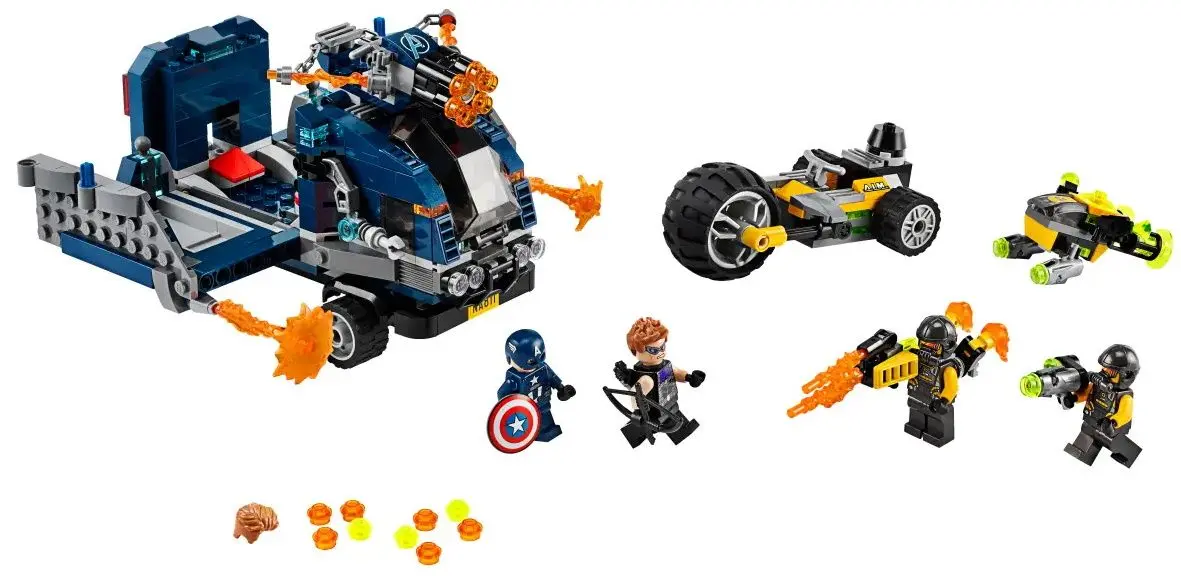 Constructor Lego Marvel Avengers Truck Take-down 76143 (Grey/Blue) - 2