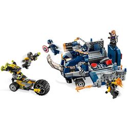 Constructor Lego Marvel Avengers Truck Take-down 76143 (Grey/Blue) Thumb