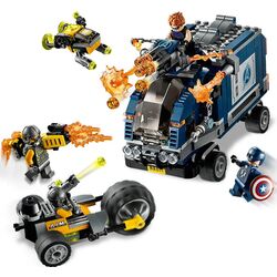 Constructor Lego Marvel Avengers Truck Take-down 76143 (Grey/Blue)