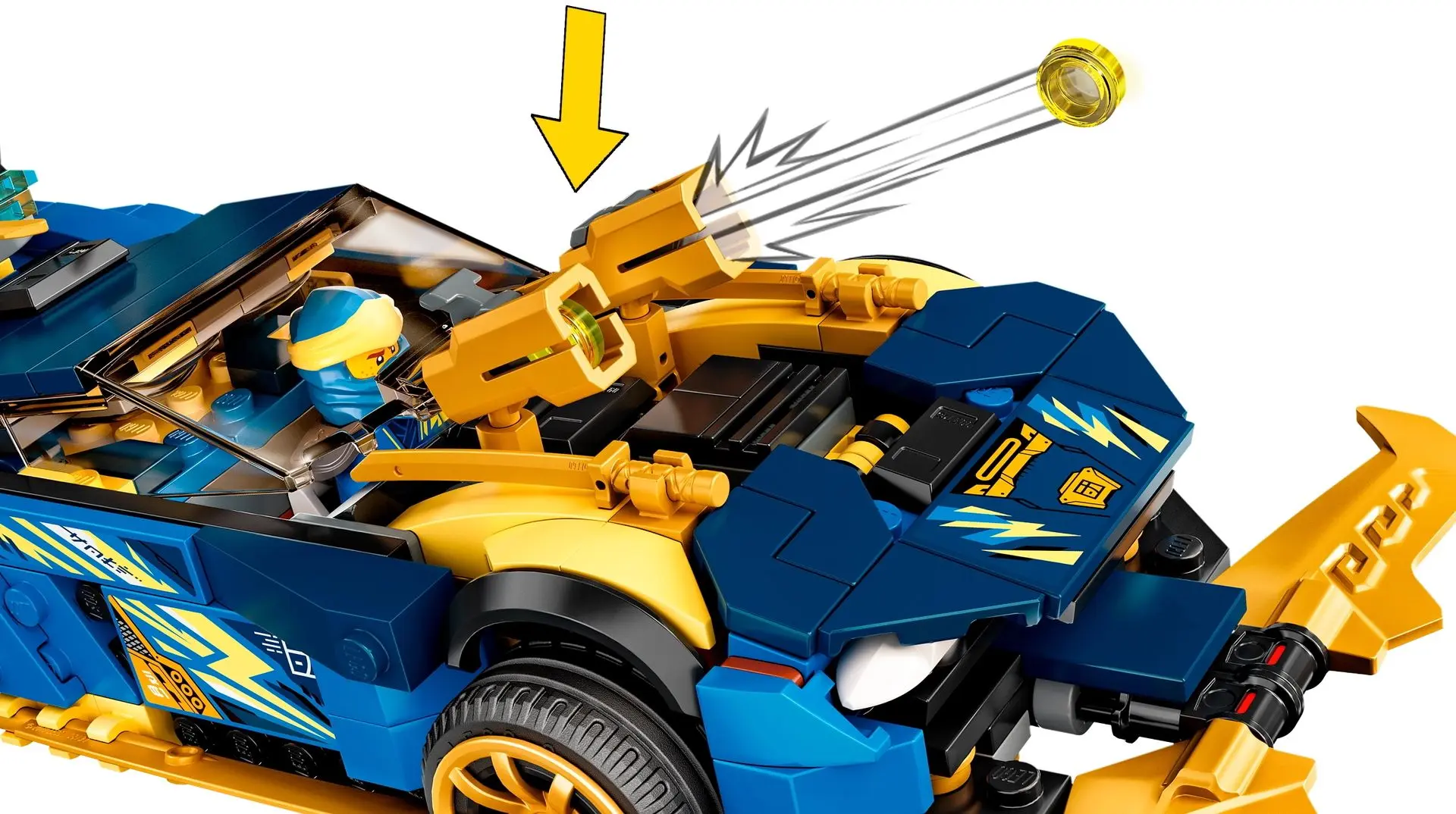 Constructor Lego Ninjago Jay and Nyas Race Car EVO 71776 (Multicolor) - 5