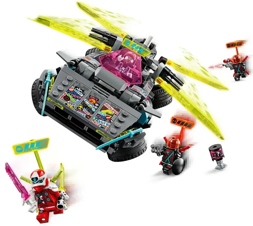 Constructor Lego Ninjago Ninja Tuner Car 71710 (Green/Grey) - 2