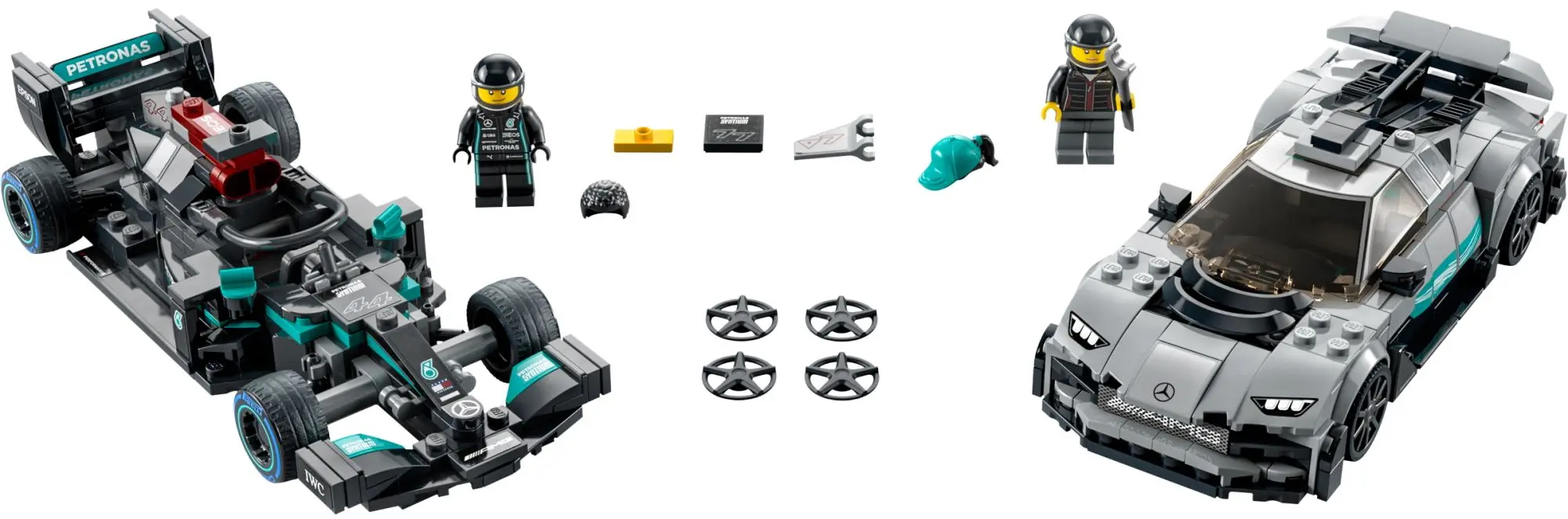 Constructor Lego Speed Champions Mercedes-AMG F1 W12 E Performance & Mercedes-AMG Project One 76909 (Grey)