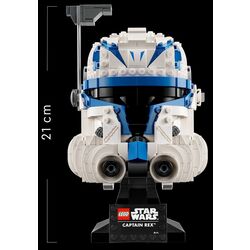 Constructor Lego Star Wars Captain Rex Helmet 75349 (White/Blue) Thumb