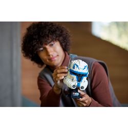 Constructor Lego Star Wars Captain Rex Helmet 75349 (White/Blue) Thumb