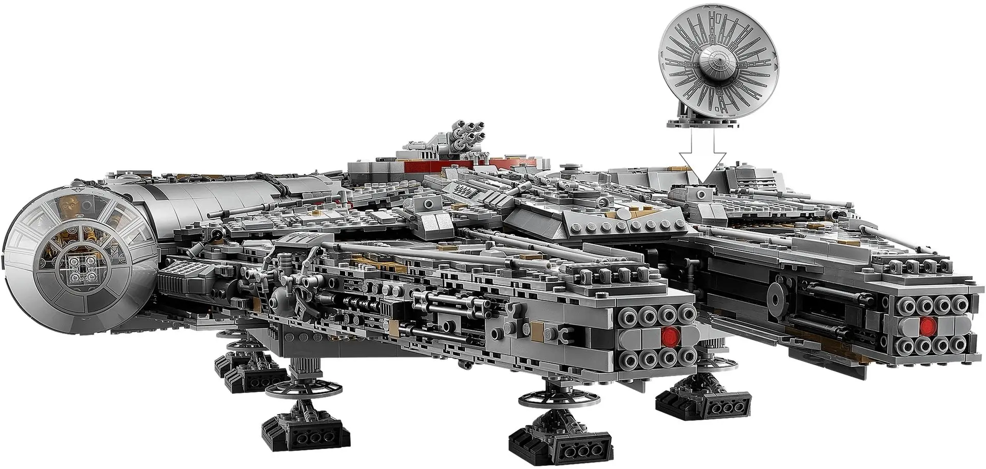 Constructor Lego Star Wars Millennium Falcon 75192 (Grey) - 4