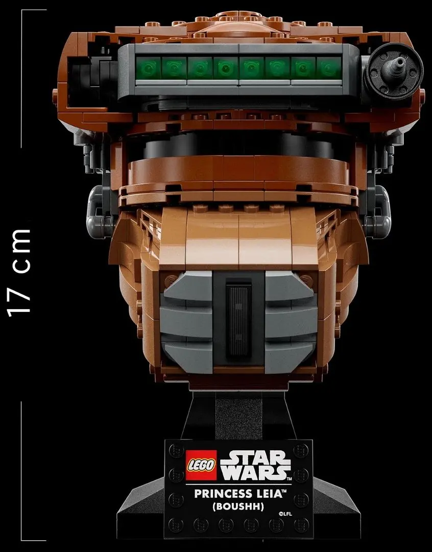 Constructor Lego Star Wars Princess Leia (Boushh) Helmet 75351 (Brown) - 3