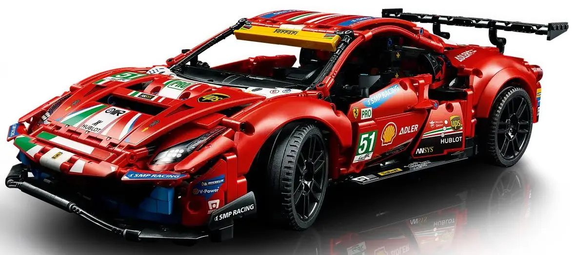 Constructor Lego Technic Ferrari 488 GTE 42125 (Red/Black) - 2