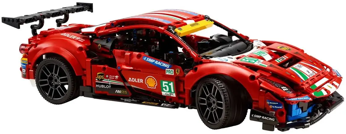 Constructor Lego Technic Ferrari 488 GTE 42125 (Red/Black)