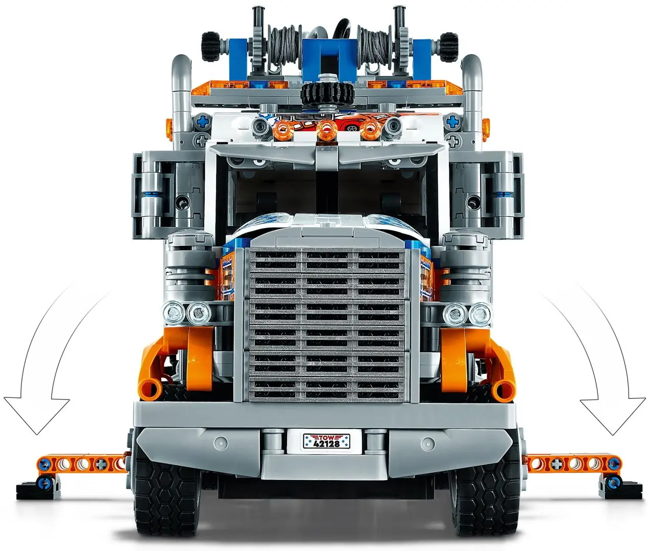 Constructor Lego Technic Heavy-duty Tow Truck 42128 (Orange/Blue) - 4