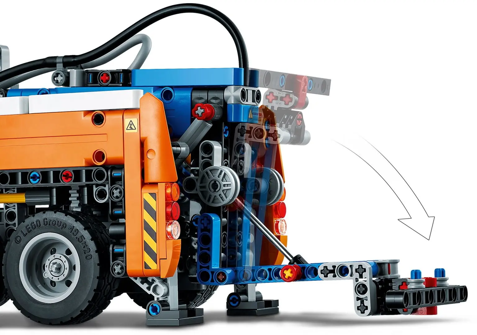 Constructor Lego Technic Heavy-duty Tow Truck 42128 (Orange/Blue) - 6