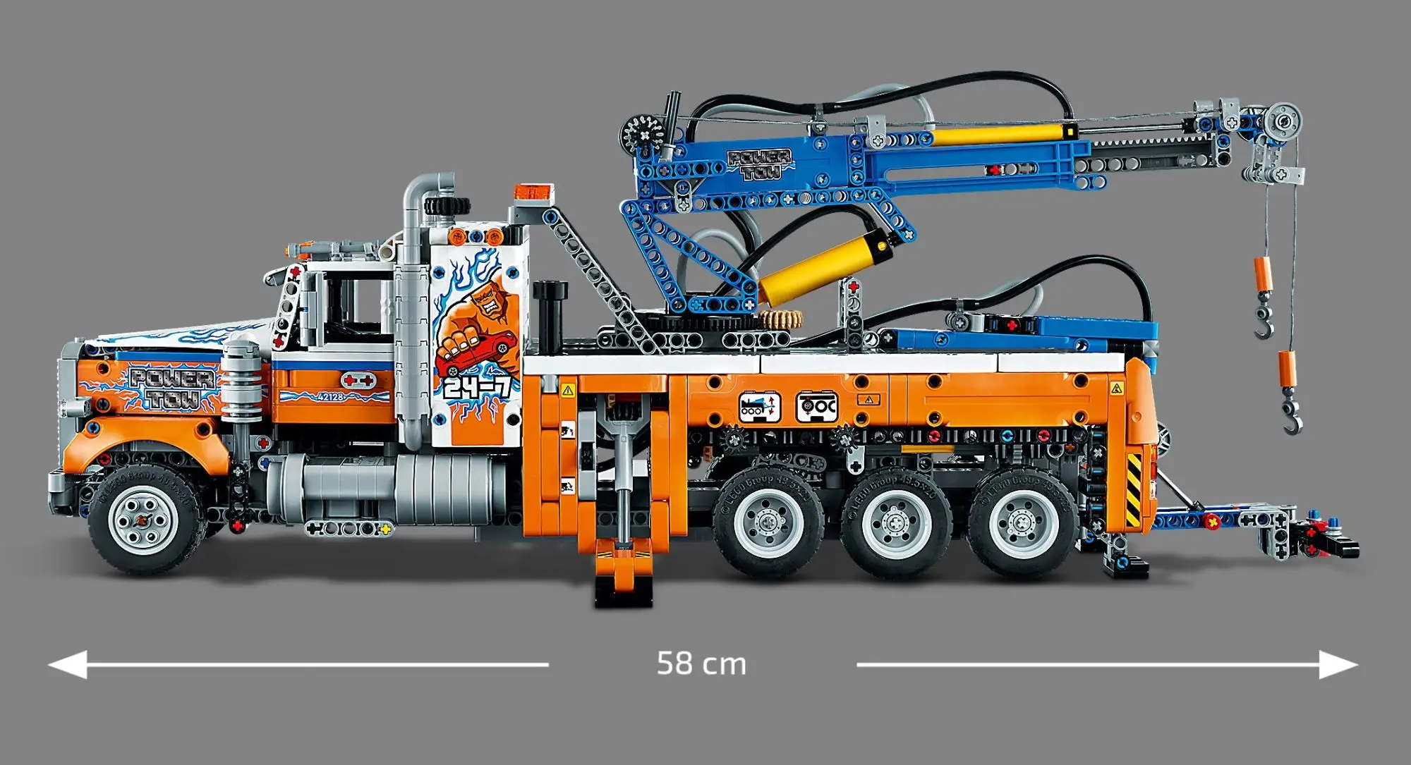 Constructor Lego Technic Heavy-duty Tow Truck 42128 (Orange/Blue) - 7