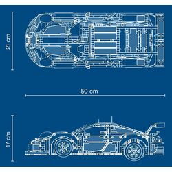 Constructor Lego Technic Porsche 911 RSR 42096 (White/Black) Thumb